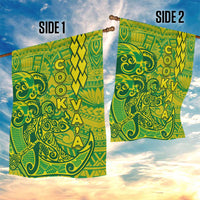 Cook Islands Va'a Polynesian Art Tattoo Garden Flag National Color LT03 - Polynesian Pride