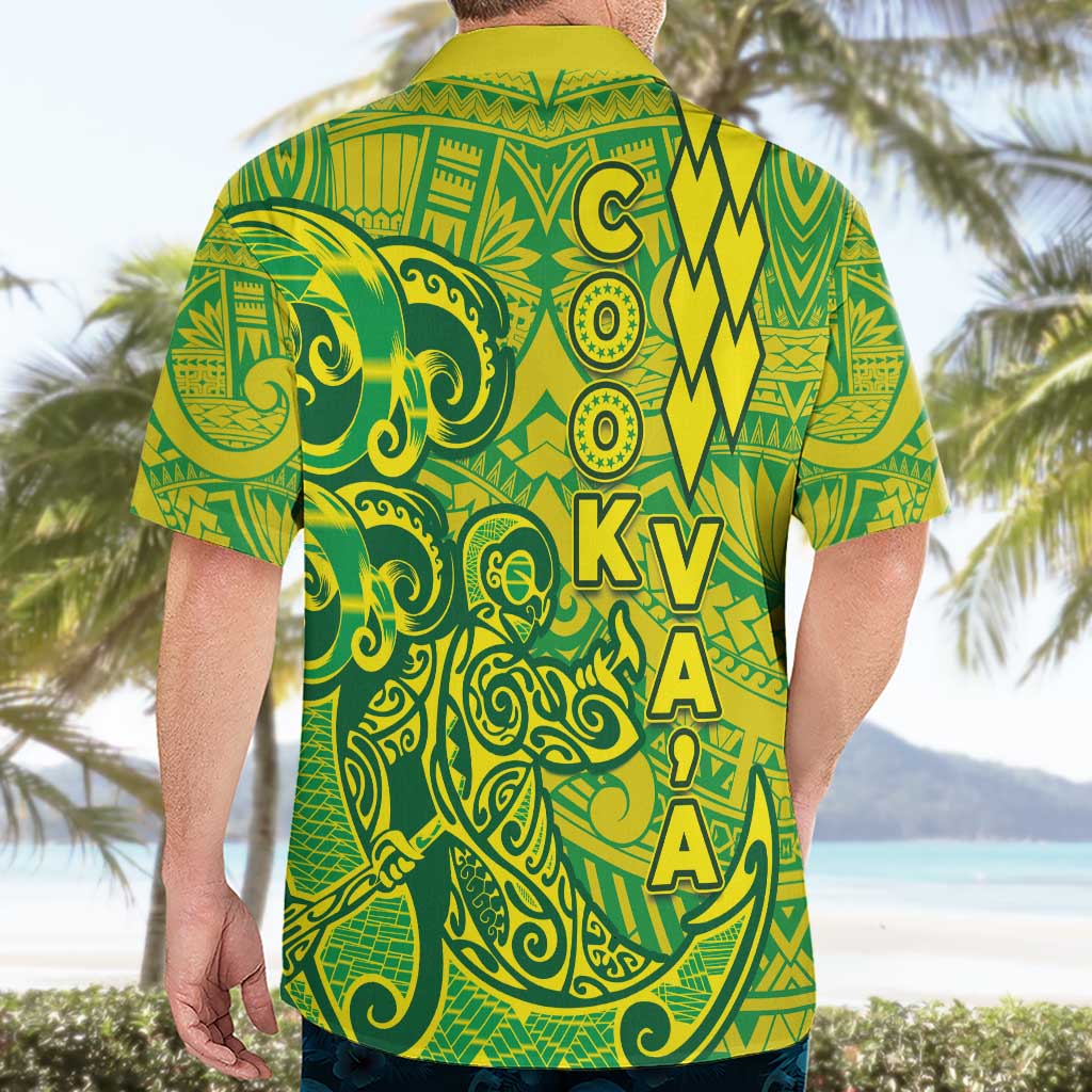 Cook Islands Va'a Polynesian Art Tattoo Hawaiian Shirt National Color LT03 - Polynesian Pride