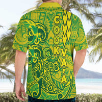 Cook Islands Va'a Polynesian Art Tattoo Hawaiian Shirt National Color LT03 - Polynesian Pride