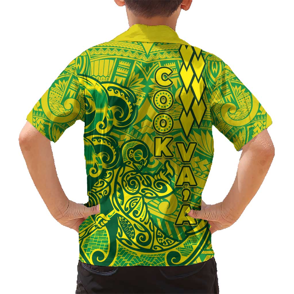 Cook Islands Va'a Polynesian Art Tattoo Hawaiian Shirt National Color LT03 - Polynesian Pride