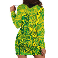 Cook Islands Va'a Polynesian Art Tattoo Hoodie Dress National Color LT03 - Polynesian Pride