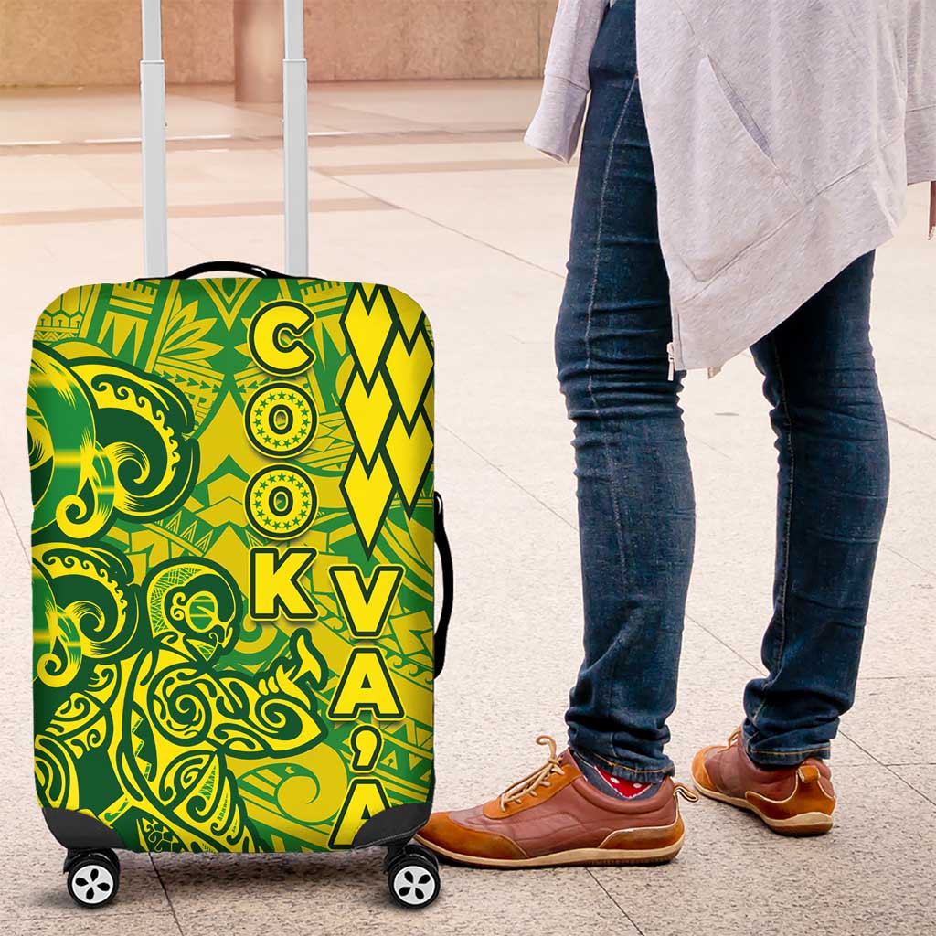 Cook Islands Vaa Polynesian Art Tattoo Luggage Cover National Color