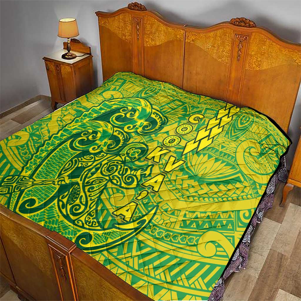 Cook Islands Vaa Polynesian Art Tattoo Quilt National Color