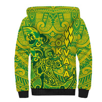 Cook Islands Va'a Polynesian Art Tattoo Sherpa Hoodie National Color LT03 - Polynesian Pride