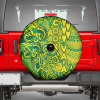 Cook Islands Va'a Polynesian Art Tattoo Spare Tire Cover National Color LT03 - Polynesian Pride