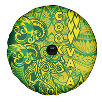 Cook Islands Va'a Polynesian Art Tattoo Spare Tire Cover National Color LT03 - Polynesian Pride