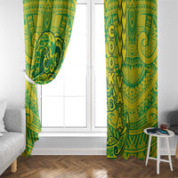 Cook Islands Va'a Polynesian Art Tattoo Window Curtain National Color LT03 - Polynesian Pride