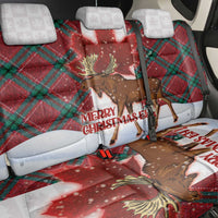 Canadian Christmas - Moose and Maple Retro Style Back Car Seat Cover