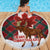 Canadian Christmas - Moose and Maple Retro Style Beach Blanket