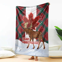 Canadian Christmas - Moose and Maple Retro Style Blanket LT03 - Polynesian Pride