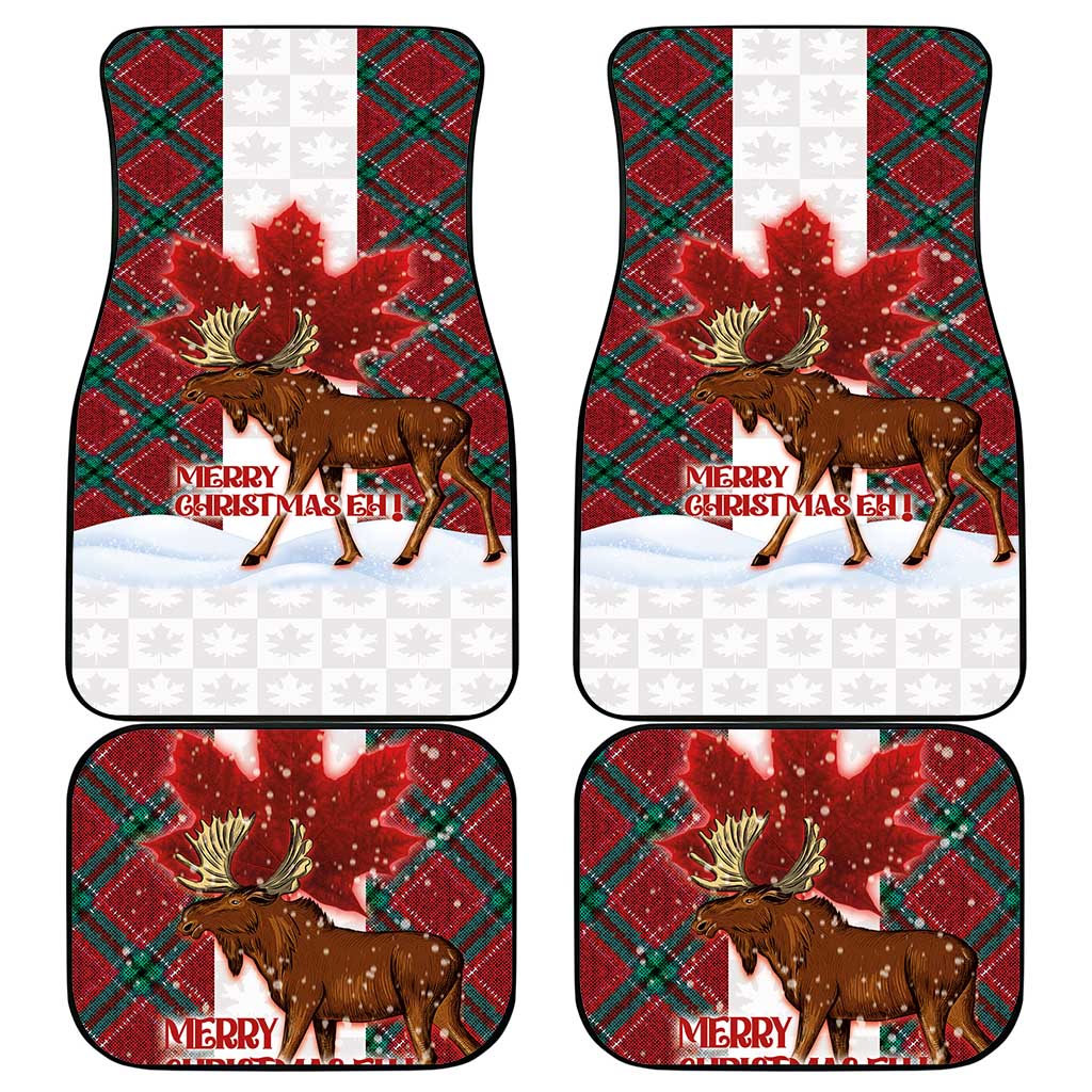Canadian Christmas - Moose and Maple Retro Style Car Mats LT03 - Polynesian Pride