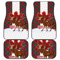 Canadian Christmas - Moose and Maple Retro Style Car Mats LT03 - Polynesian Pride