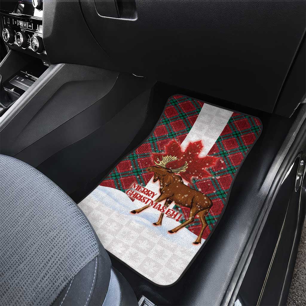 Canadian Christmas - Moose and Maple Retro Style Car Mats LT03 - Polynesian Pride
