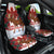 Canadian Christmas - Moose and Maple Retro Style Car Seat Cover