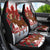 Canadian Christmas - Moose and Maple Retro Style Car Seat Cover