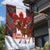 Canadian Christmas - Moose and Maple Retro Style Garden Flag