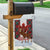 Canadian Christmas - Moose and Maple Retro Style Garden Flag