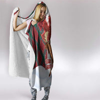 Canadian Christmas - Moose and Maple Retro Style Hooded Blanket LT03 - Polynesian Pride