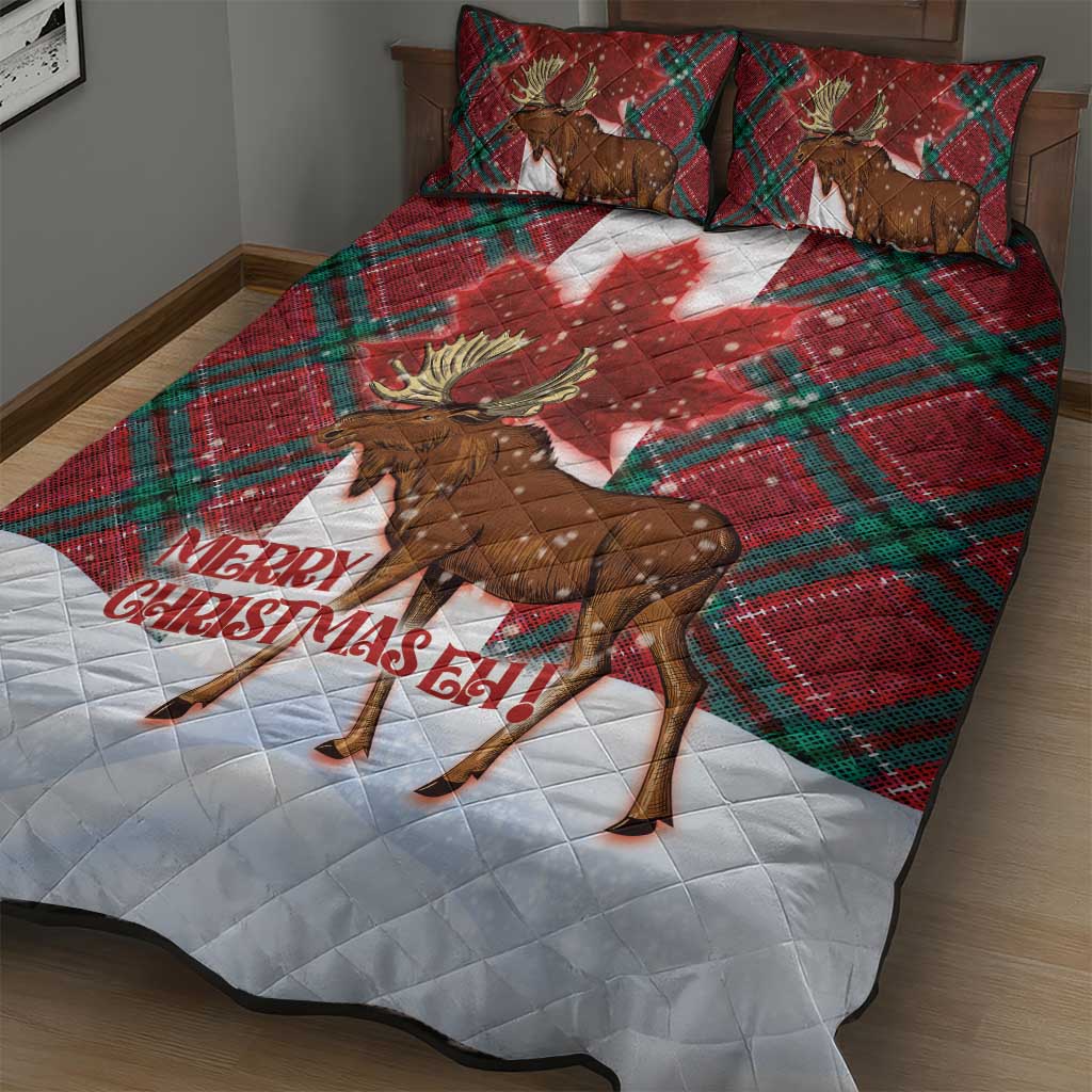 Canadian Christmas - Moose and Maple Retro Style Quilt Bed Set LT03 - Polynesian Pride