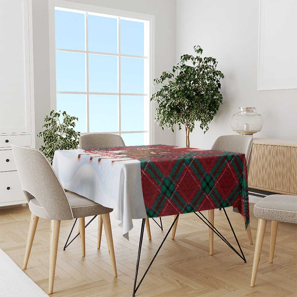 Canadian Christmas - Moose and Maple Retro Style Tablecloth LT03 - Polynesian Pride