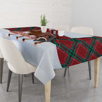 Canadian Christmas - Moose and Maple Retro Style Tablecloth LT03 - Polynesian Pride