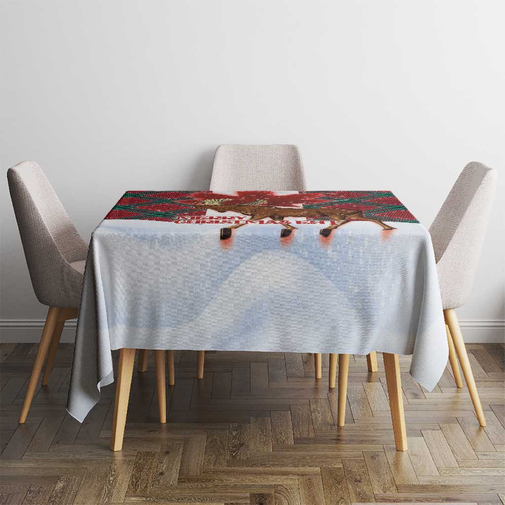 Canadian Christmas - Moose and Maple Retro Style Tablecloth LT03 - Polynesian Pride