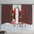 Canadian Christmas - Moose and Maple Retro Style Window Curtain