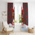 Canadian Christmas - Moose and Maple Retro Style Window Curtain