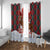 Canadian Christmas - Moose and Maple Retro Style Window Curtain