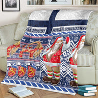 Yule Goat Joulupukki Finnish Christmas Blanket Scandinavian Pattern LT03 - Polynesian Pride