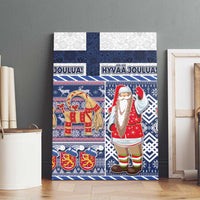 Yule Goat Joulupukki Finnish Christmas Canvas Wall Art Scandinavian Pattern LT03 - Polynesian Pride