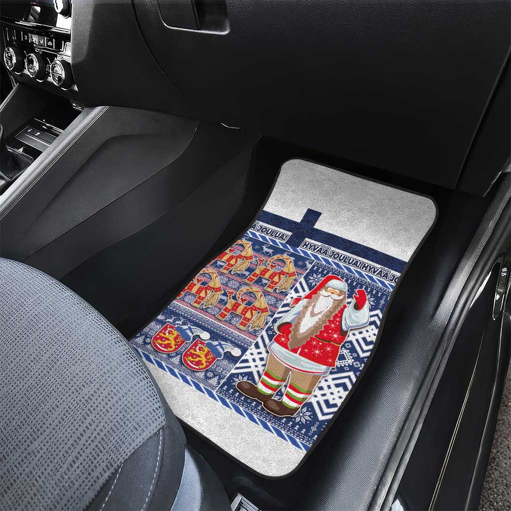 Yule Goat Joulupukki Finnish Christmas Car Mats Scandinavian Pattern LT03 - Polynesian Pride