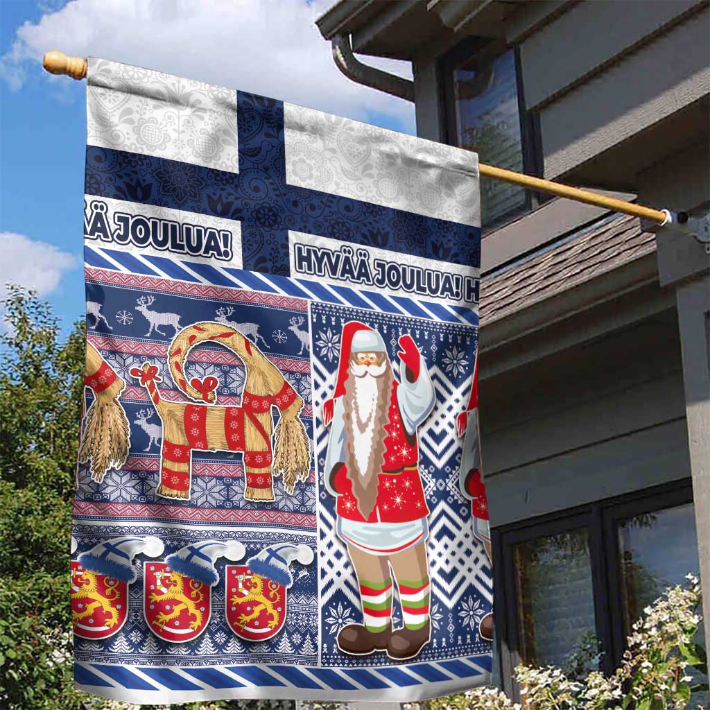 Yule Goat Joulupukki Finnish Christmas Garden Flag Scandinavian Pattern LT03 - Polynesian Pride