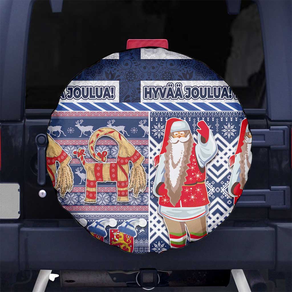 Yule Goat Joulupukki Finnish Christmas Spare Tire Cover Scandinavian Pattern LT03 - Polynesian Pride