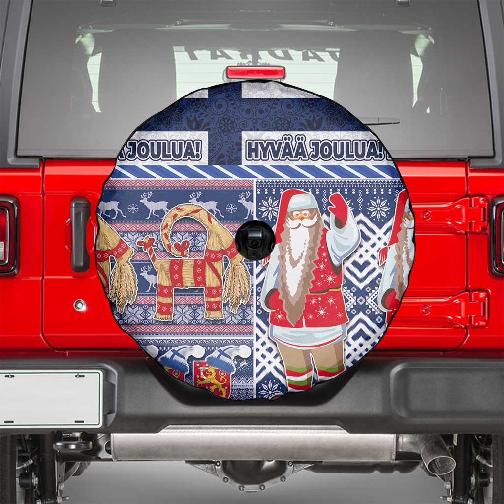 Yule Goat Joulupukki Finnish Christmas Spare Tire Cover Scandinavian Pattern LT03 - Polynesian Pride