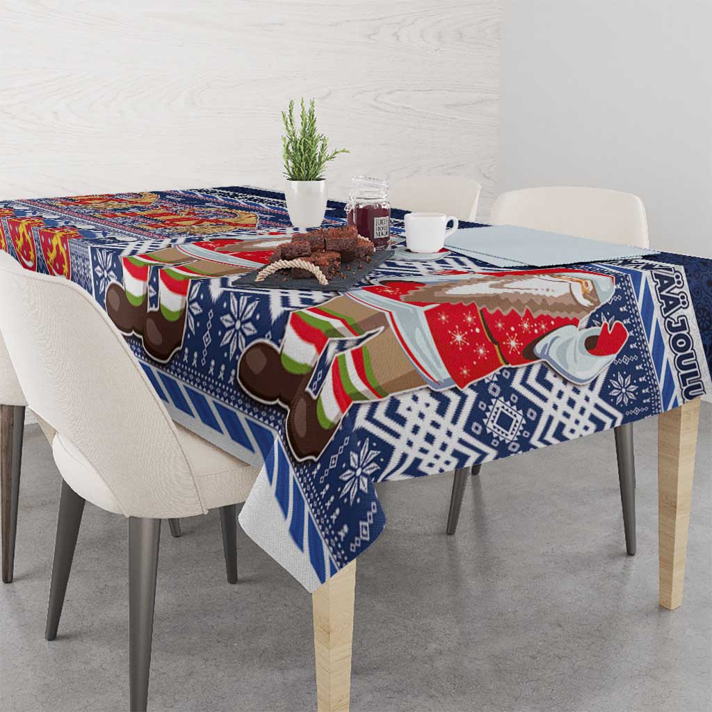 Yule Goat Joulupukki Finnish Christmas Tablecloth Scandinavian Pattern LT03 - Polynesian Pride