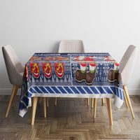 Yule Goat Joulupukki Finnish Christmas Tablecloth Scandinavian Pattern LT03 - Polynesian Pride
