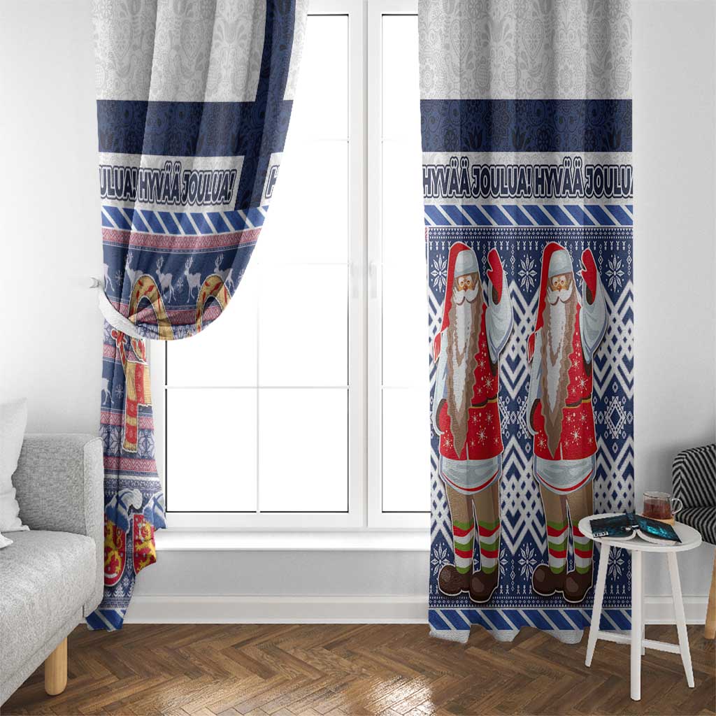 Yule Goat Joulupukki Finnish Christmas Window Curtain Scandinavian Pattern LT03 - Polynesian Pride
