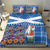 Santa Claus Thistle Scottish Christmas Bedding Set Tartan Pattern