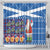 Santa Claus Thistle Scottish Christmas Shower Curtain Tartan Pattern