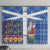 Santa Claus Thistle Scottish Christmas Window Curtain Tartan Pattern