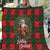 Santa and Higland Cows Scottish Christmas Quilt Tartan Pattern