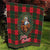 Santa and Higland Cows Scottish Christmas Quilt Tartan Pattern