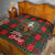 Santa and Higland Cows Scottish Christmas Quilt Tartan Pattern