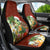 Hawaii Honu Mele Kalikimaka Car Seat Cover Santa Tropical Flower Aloha Summer Red Version LT03 - Polynesian Pride