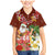 Hawaii Honu Mele Kalikimaka Family Matching Mermaid Dress and Hawaiian Shirt Santa Tropical Flower Aloha Summer Red Version LT03 Son's Shirt Red - Polynesian Pride