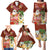 Hawaii Honu Mele Kalikimaka Family Matching Puletasi Dress and Hawaiian Shirt Santa Tropical Flower Aloha Summer Red Version LT03 - Polynesian Pride