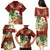 Hawaii Honu Mele Kalikimaka Family Matching Puletasi Dress and Hawaiian Shirt Santa Tropical Flower Aloha Summer Red Version LT03 - Polynesian Pride