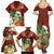 Hawaii Honu Mele Kalikimaka Family Matching Summer Maxi Dress and Hawaiian Shirt Santa Tropical Flower Aloha Summer Red Version LT03 - Polynesian Pride