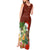 Hawaii Honu Mele Kalikimaka Tank Maxi Dress Santa Tropical Flower Aloha Summer Red Version LT03 - Polynesian Pride